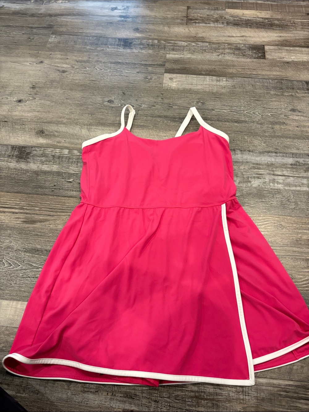 all in motion Hot Pink A-Line Dress with White Trim